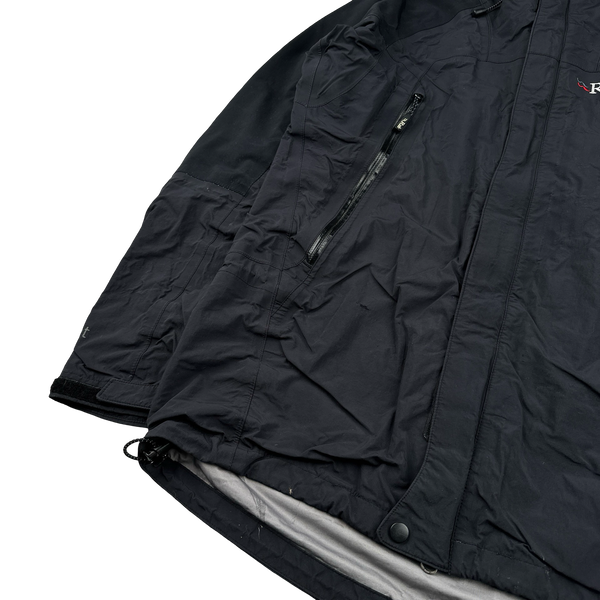RAB Black Event Zipped Waterproof Rain Jacket - Small