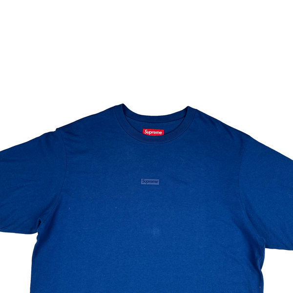 Supreme Blue Spellout Crewneck T Shirt - Large