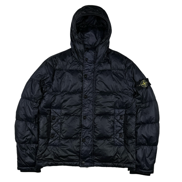 Stone Island 2012 Navy Garment Dyed Puffer Jacket - Large