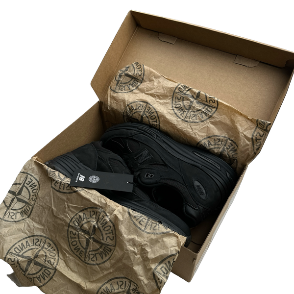 Stone Island x New Balance Black Ghost 991 Trainers - UK 7.5