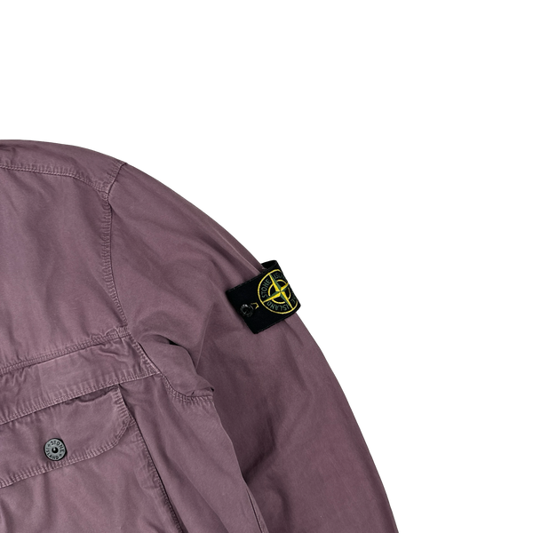 Stone Island 2020 Purple Zipped Overshirt - Large