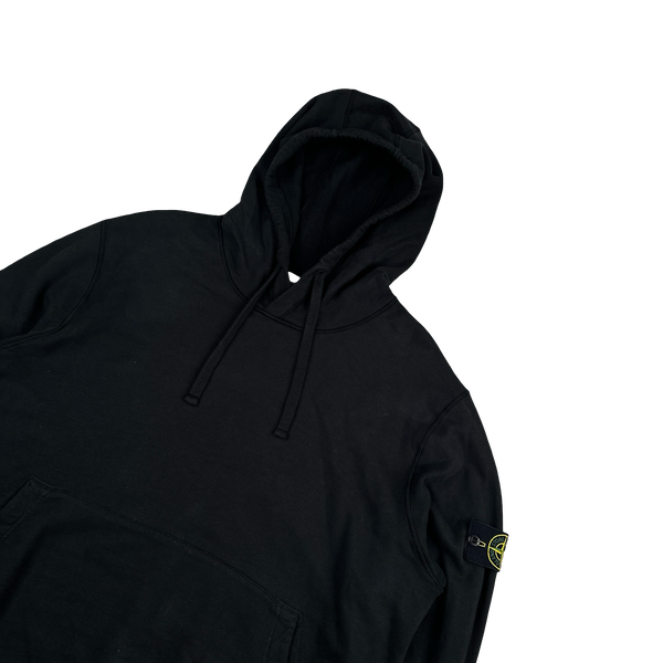 Stone Island 2022 Black Pullover Cotton Hoodie - XXL