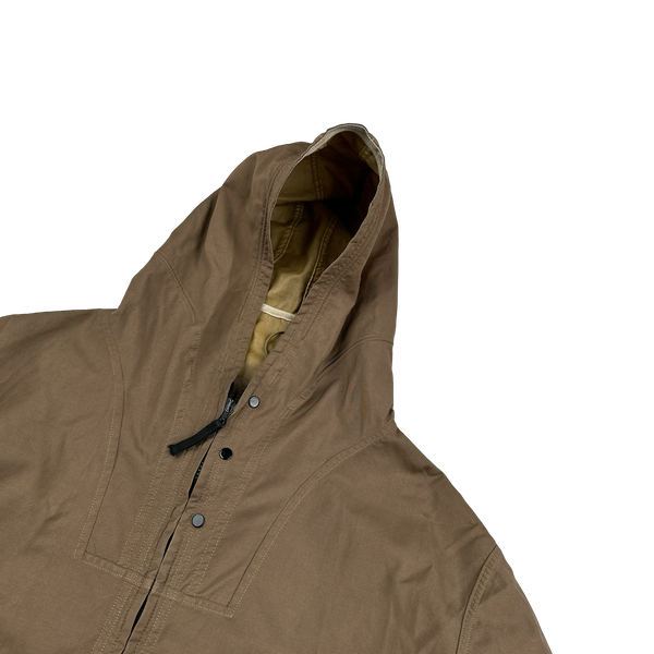 Stone Island 2000 Brown Resin Speciali Vintage Jacket - XL