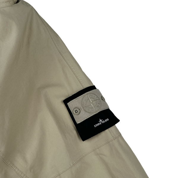Stone Island 2024 Beige O-Ventile Ghost Zipped Hooded Multi Pocket Jacket - XL
