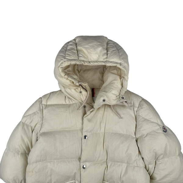 Moncler Norme Afnor Cream White Down Filled Jacket - XXL