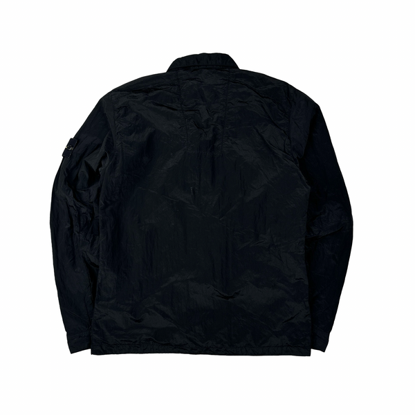 Stone Island 2016 Black Nylon Metal Cotton Lined Overshirt - Small