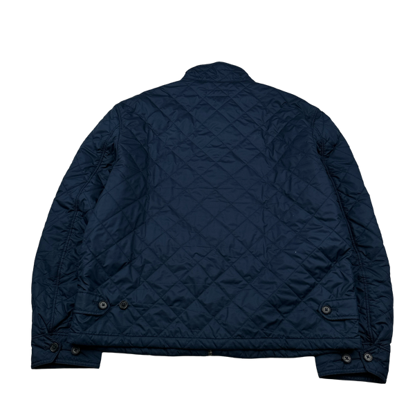 Ralph Lauren Navy Quilted Zipped Jacket - XL