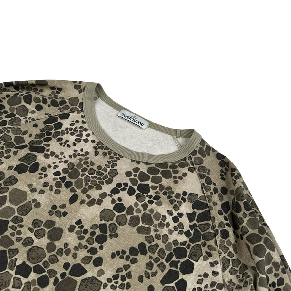 Stone Island 2018 Alligator Camo Crewneck Sweatshirt - Large