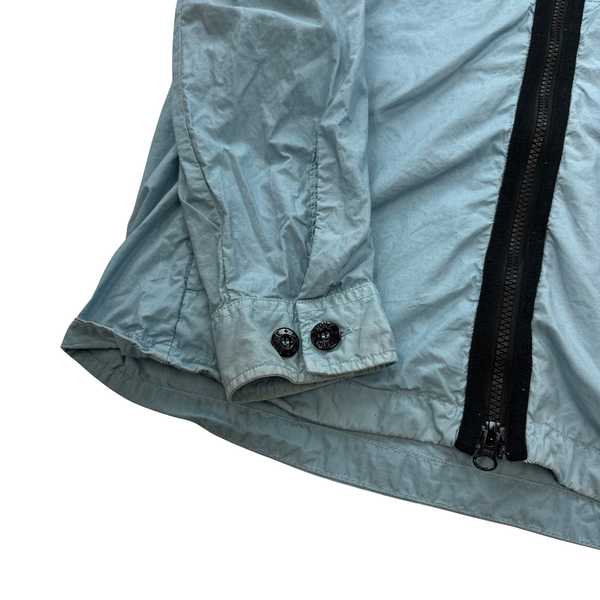 Stone Island Baby Blue Paracadute Hooded Overshirt - Medium