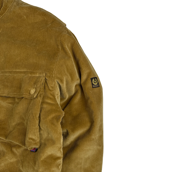Belstaff Brown Trailmaster Multi Pocket Field Corduroy Zipped Heavyweight Jacket - Large