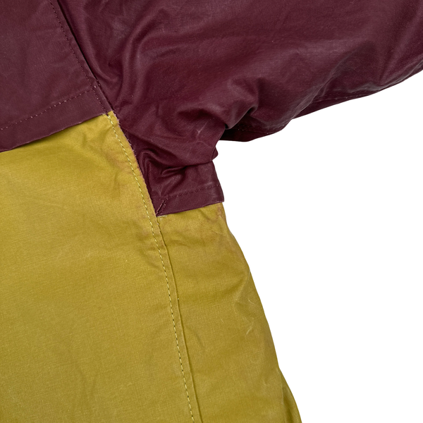 Stone Island 2019 Tela Placcata Resin Coated Bicolore Hooded Jacket - Medium