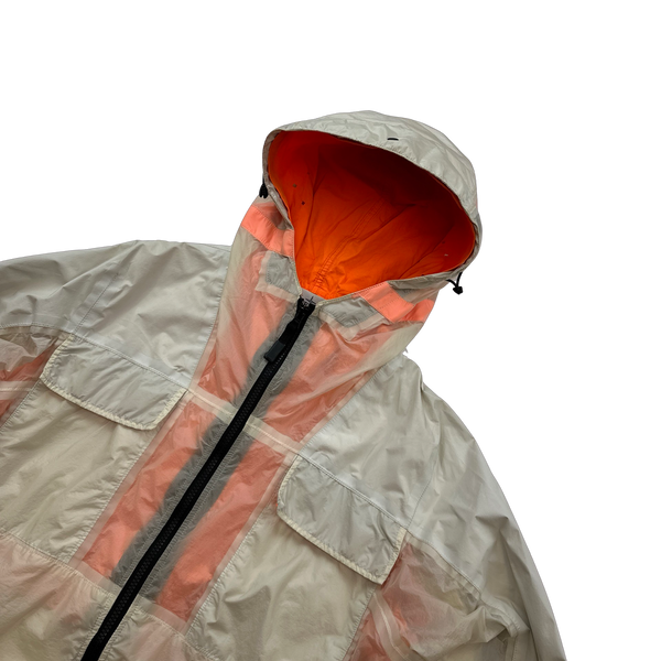 Stone Island 2016 Marina Reflective Spellout Mesh Dual Layer Jacket - Medium