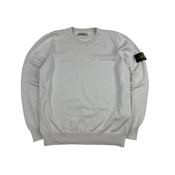 Stone Island 2022 Cream Soft Knit Jumper - Medium