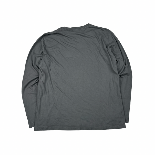 Stone Island Grey Graphic Spellout Longsleeve Shirt - XXL