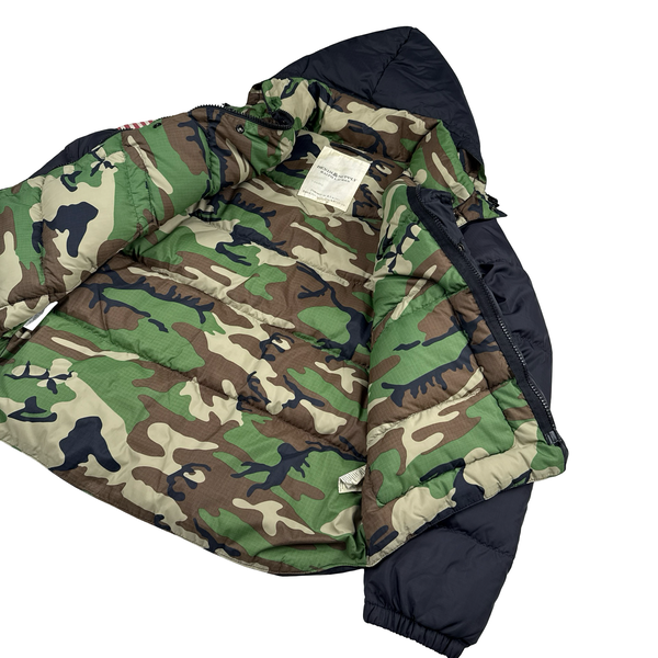 Ralph Lauren Denim Supply Camo Lining Nylon Down Filled Jacket - Large