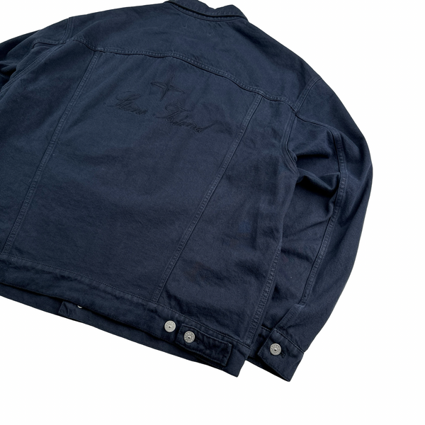 Stone Island x Supreme 2023 Navy Bull Denim TC Jacket - Large