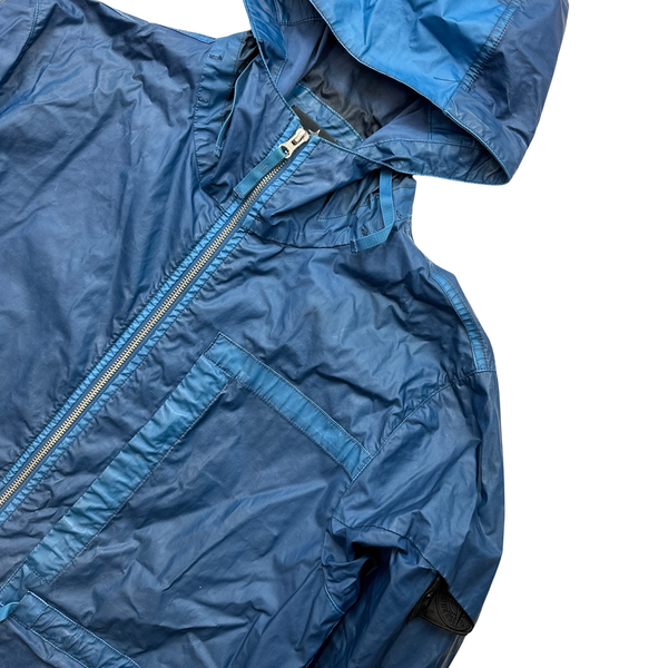 Stone Island Shadow Project Blue Mussola Gommata Parka Cobalt - Large