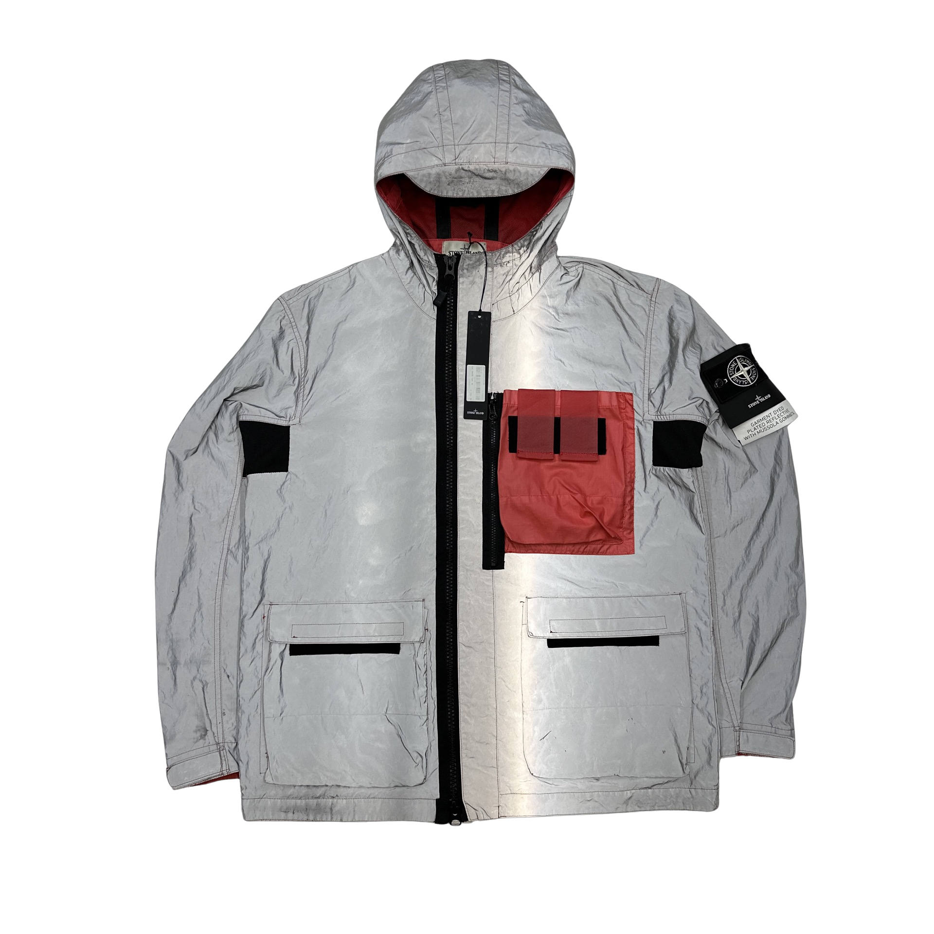 Garment dyed plated 2024 reflective with mussola gommata