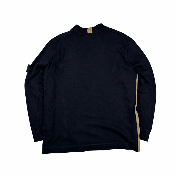 Stone Island 2002 Vintage Rubber Piping Crewneck - XL