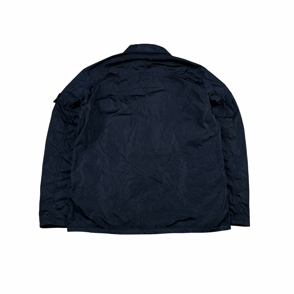 Stone Island 2015 Navy Lamy Flock Thick Nylon Jacket - XXL