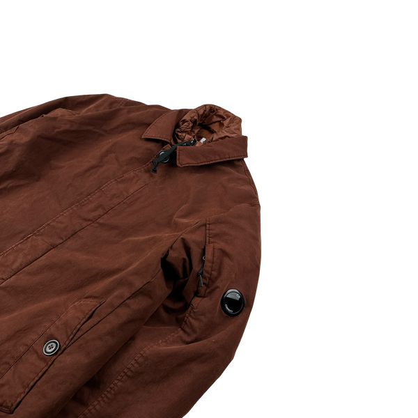 CP Company 50 Fili Brown Double Lined Trench Coat - Large