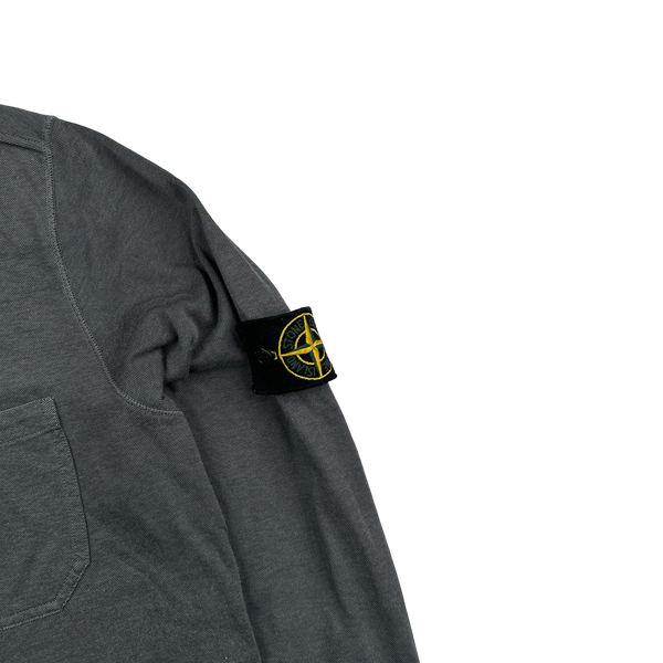 Stone Island 2013 Grey Longsleeved Polo Shirt - Large