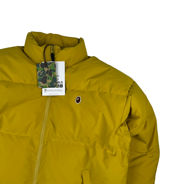 BAPE Yellow Down Filled Zipped Jacket - XL