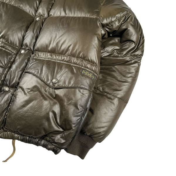 Ralph Lauren Brown Down Filled Hooded Puffer Jacket - Small