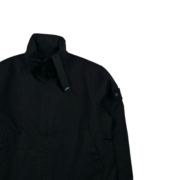 Stone Island 2022 Mac Supima 2L Black Ghost Piece Cotton Jacket - Small