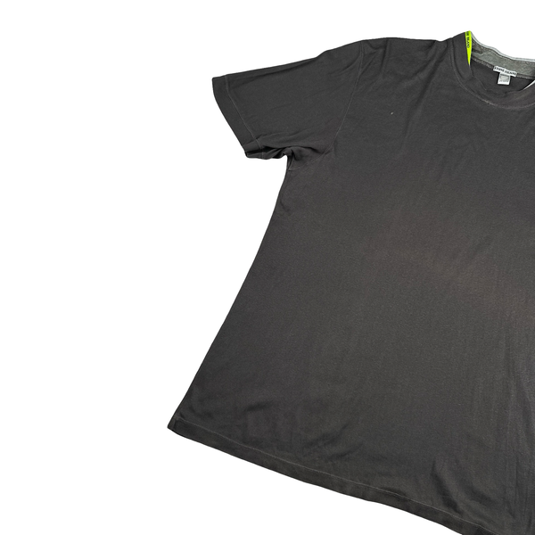Stone Island Vintage 2002 Dark Grey Neon Spellout T Shirt - XXL