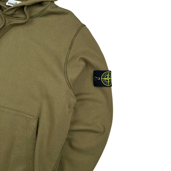 Stone Island 2021 Khaki Pullover Hoodie - Large