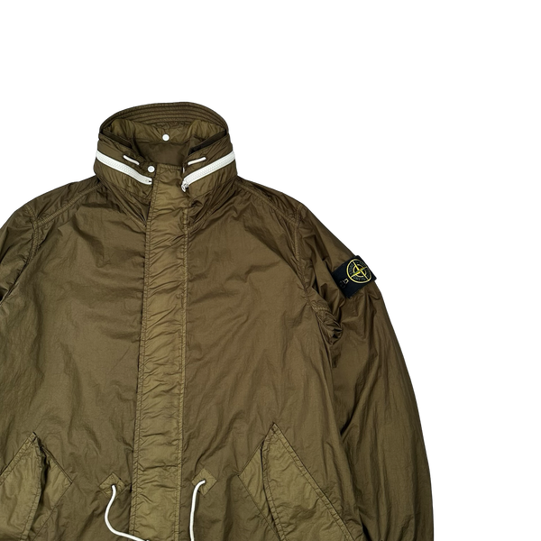 Stone Island 2013 Khaki Membrana TC Parka Jacket - Medium