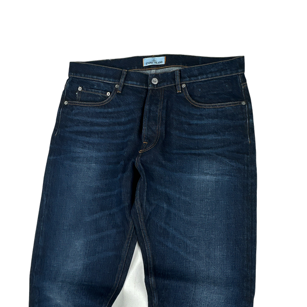 Stone Island 2018 Slim Fit Dark Wash Denim Jeans - W36