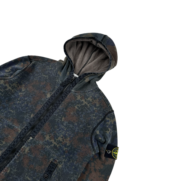 Stone Island 2013 Digital Camo Zipped Hoodie - Medium