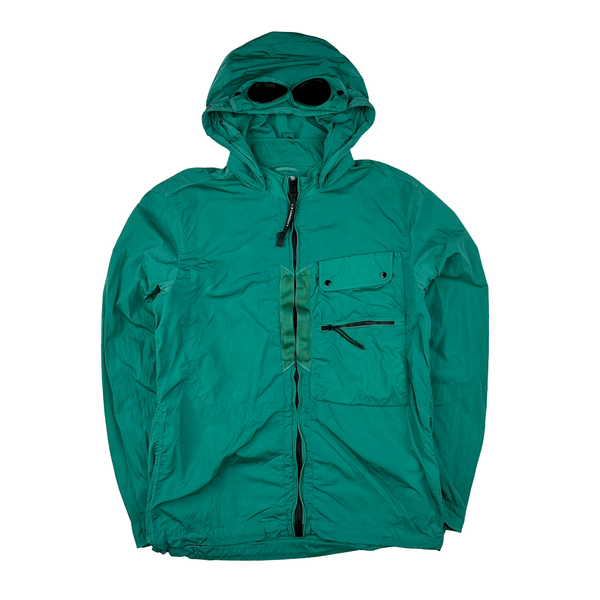 CP Company Green Chrome R Goggle Jacket - Large