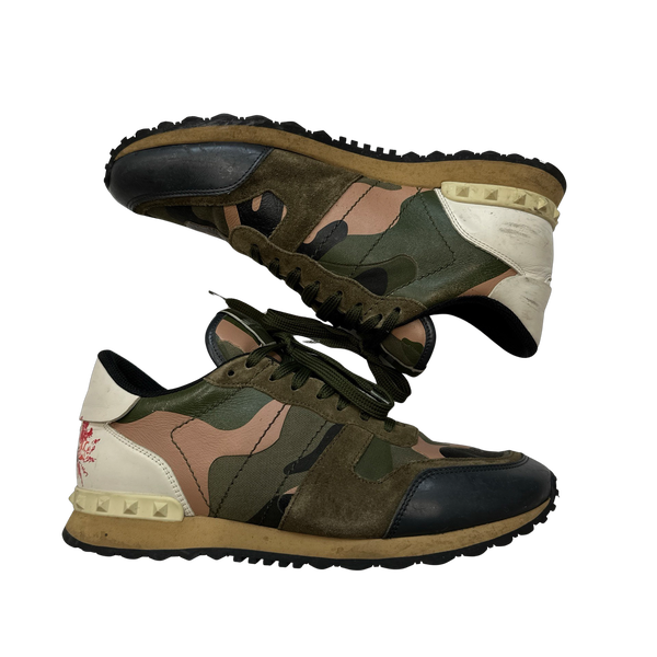 Valentino Japanese PRT Camo Trainers UK 8.5