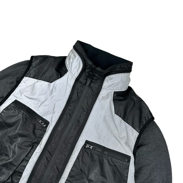 Stone Island Garment Dyed Plated Reflective With Mussola Gommata Jacket - Large