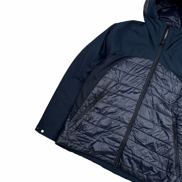 CP Company Navy Padded Pro Tek Lens View Jacket - XL