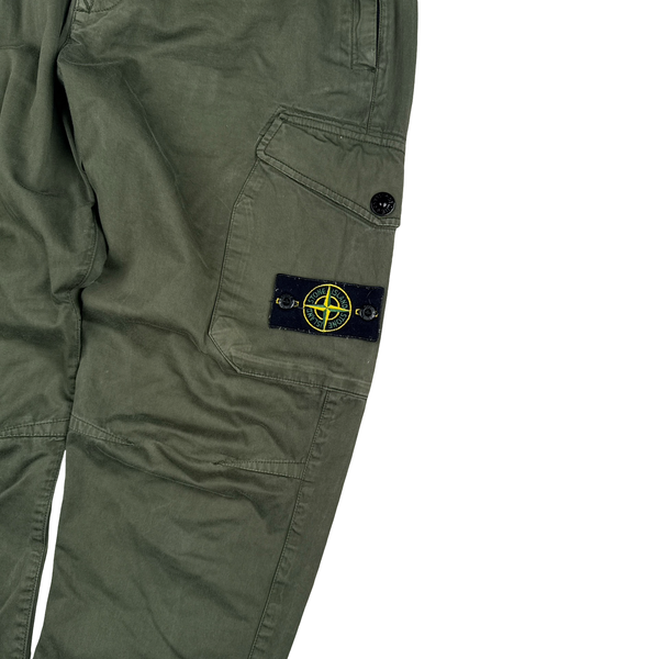 Stone Island 2020 Green RE-T Cargo Trousers - 32"