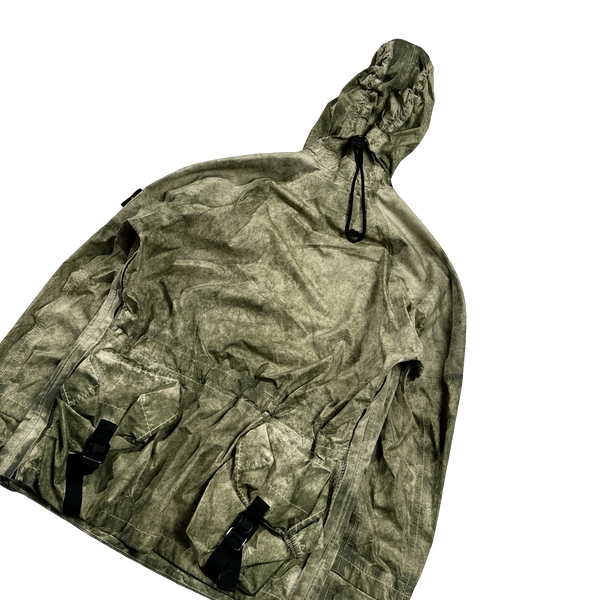 Stone Island 2020 Membrana+Oxford 3L Green Dust Colour Smock Jacket - Medium