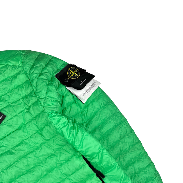 Stone Island 2022 Green Loom Woven R Nylon Down TC Puffer - Large, XL