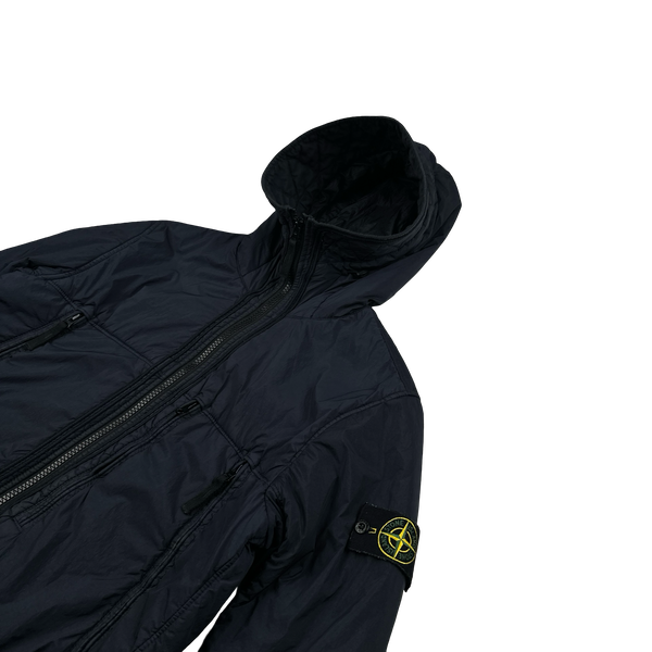 Stone Island 2019 Navy Crinkle Reps NY Jacket - Medium