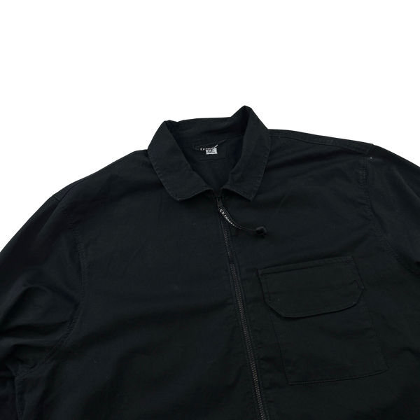 CP Company Black Cotton Overshirt - XXL