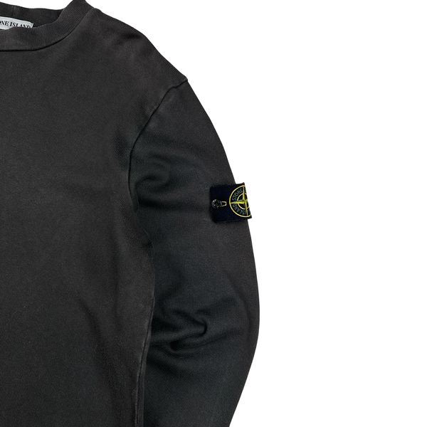 Stone Island Vintage 2001 Brown Cotton Crewneck Jumper - XL