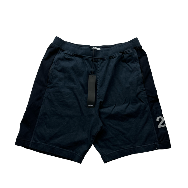 Stone Island 2022 Navy 82/22 40th Anniversary Jumper Short Set - Large