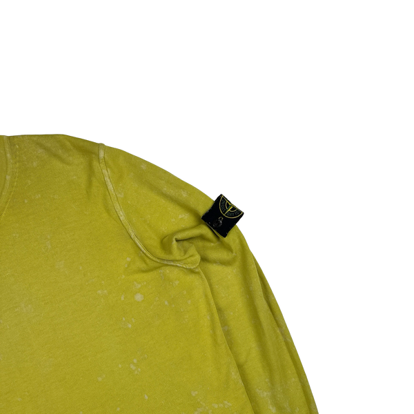 Stone Island 2022 Yellow Tie Dye Soft Knit - Medium