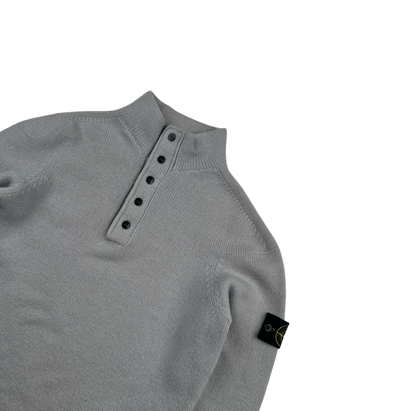 Stone Island 2003 High Neck Virgin Wool Jumper - Medium
