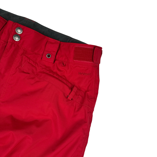 North Face Red Thick Ski Cargo Trousers - Large