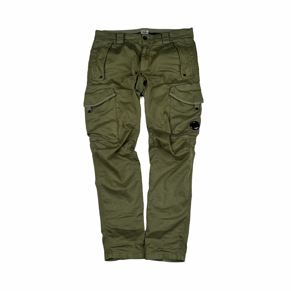CP Company Green Ergonomic Fit Cargo Trousers - Medium