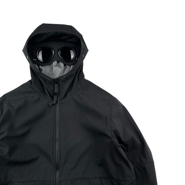 CP Company Black Lightweight Goggle Soft Shell Jacket - XL